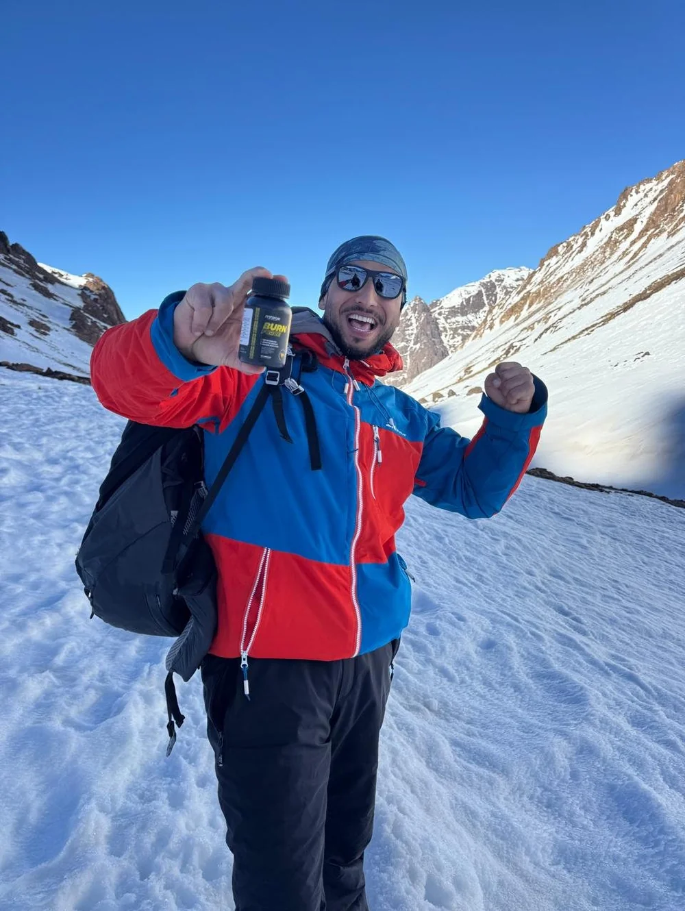 Le fondateur de M-FORCE en altitude, dans l'Atlas