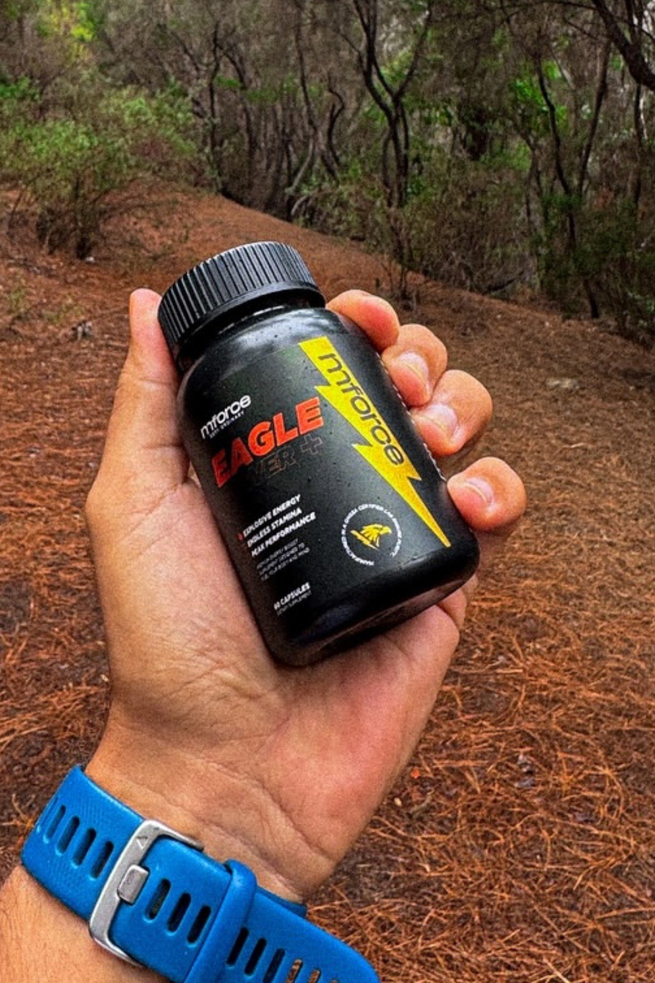 Eagle Power+ en forêt — nutrition outdoor mforce